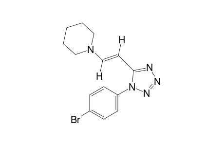 trans-1-(p-bromophenyl)-5-(2-piperidinovinyl)-1H-tetrazole