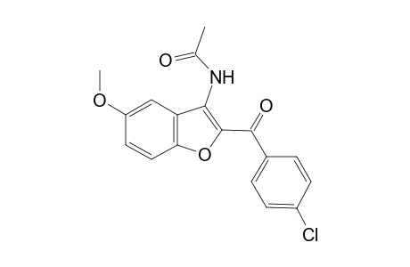 N-[2-(4-chlorobenzoyl)-5-methoxy-1-benzofuran-3-yl]acetamide