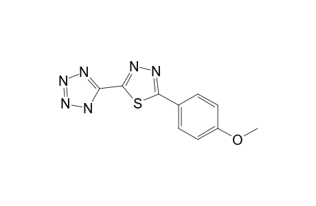 2-(4-Methoxyphenyl)-5-(2H-1,2,3,4-tetrazol-5-yl)-1,3,4-thiadiazole