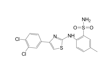 6-{[4-(3,4-dichlorophenyl)-2-thiazolyl]amino}-m-toluenesulfonamide