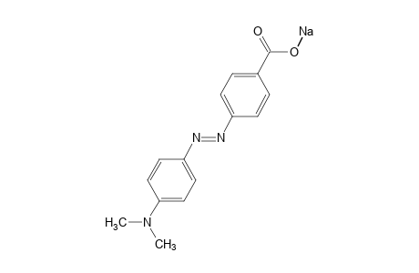 p-{[p-(dimethylamino)phenyl)phenyl]azo}benzoic acid, sodium salt