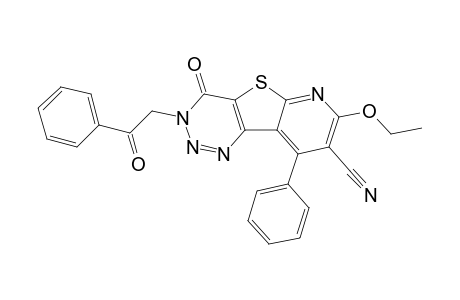 8-CYANO-7-ETHOXY-3-PHENYLACYL-4-OXO-9-PHENYL-3,4-DIHYDROPYRIDO-[3',2':4,5]-THIENO-[3,2-D]-1,2,3-TRIAZINE