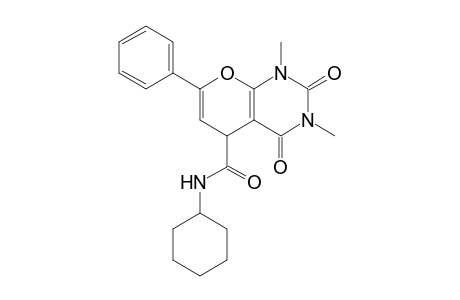 CYCLOHEXYL-1,3-DIMETHYL-2,4-DIOXO-7-PHENYL-1,3,4,5-TETRAHYDRO-2H-PYRANO-[2,3-D]-PYRIMIDINE-5-CARBOXAMIDE