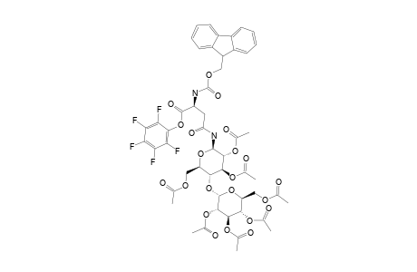 #7;N-ALPHA-(FLUOREN-9-YL-METHOXYCARBONYL)-N-GAMMA-[2,3,6-TRI-O-ACETYL-4-O-(2,3,4,6-TETRA-O-ACETYL-ALPHA-D-GLUCOPYRANOSYL)-BETA-D-GLUCOPYRANOSYL]-L-ASPARAG