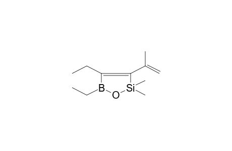 4,5-Diethyl-3-isopropenyl-2,2-dimethyl-2,5-dihydro-1,2,5-oxasilaborole