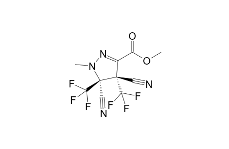 (4R,5R)-4,5-Dicyano-1-methyl-4,5-bis-trifluoromethyl-4,5-dihydro-1H-pyrazole-3-carboxylic acid methyl ester