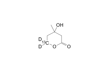 2H-Pyran-2-one-6,6-D2, tetrahydro-6-[13C]-4-hydroxy-4-methyl-