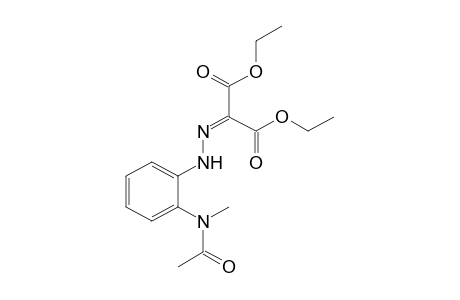 {[o-(N-methylacetamido)phenyl]hydrazono}malonic acid, diethyl ester