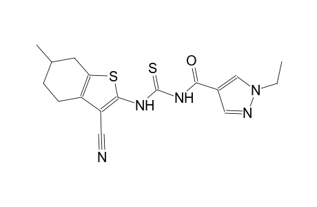 N-(3-cyano-6-methyl-4,5,6,7-tetrahydro-1-benzothien-2-yl)-N'-[(1-ethyl-1H-pyrazol-4-yl)carbonyl]thiourea