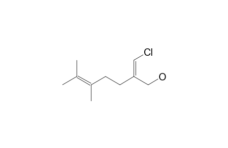 (2Z)-2-(chloranylmethylidene)-5,6-dimethyl-hept-5-en-1-ol