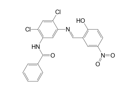 benzamide, N-[2,4-dichloro-5-[[(E)-(2-hydroxy-5-nitrophenyl)methylidene]amino]phenyl]-