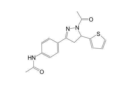 acetamide, N-[4-[1-acetyl-4,5-dihydro-5-(2-thienyl)-1H-pyrazol-3-yl]phenyl]-