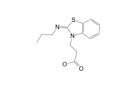 2-(N-propylimino)-3-carboxyethyl-benzothiazoline