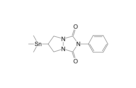 2-phenyl-6-trimethylstannyl-6,7-dihydro-5H-pyrazolo[1,2-a][1,2,4]triazole-1,3-dione