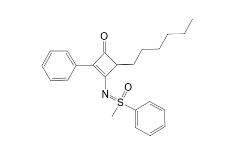 N-(4-hexyl-3-oxo-2-phenylcyclobut-1-en-1-yl)-S,S-methylphenylsulfoximine