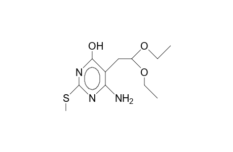 4-AMINO-6-HYDROXY-2-(METHYLTHIO)-5-PYRIMIDINEACETALDEHYDE,DIETHYL ACETAL