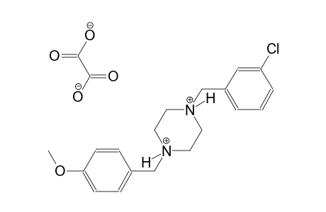 1-(3-Chlorobenzyl)-4-(4-methoxybenzyl)piperazinediium oxalate