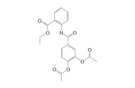 Benzamide, 3,4-diacetoxy-N-(2-carbethoxyphenyl)-