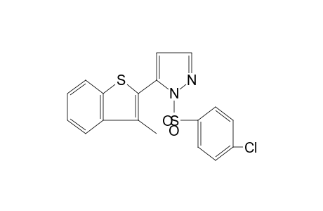 1-[(p-chlorophenyl)sulfonyl]-5-(3-methylbenzo[b]thien-2-yl)pyrazole
