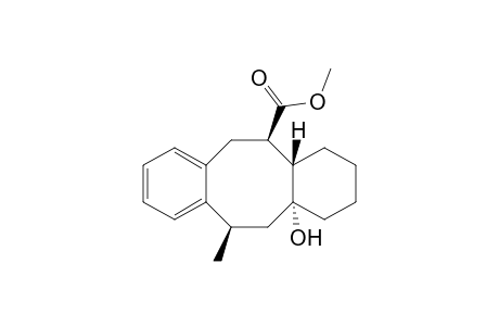 Methyl (4aSR,5RS,11RS,12aRS)-12a-hydroxy-11-methyl-1,2,3,4,4a,5,6,11,12,12a-decahydro-dibenzo[a,e][8]annulene-5-carboxylate