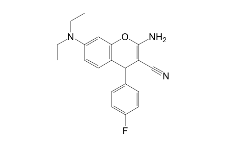 2-Amino-4-(4-fluorophenyl)-7-(diethylamino)-4H-chromene-3-carbonitrile