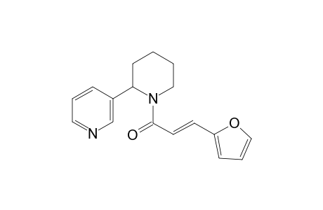 (E)-3-(2-furanyl)-1-[2-(3-pyridinyl)-1-piperidinyl]-2-propen-1-one