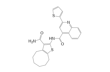 N-[3-(aminocarbonyl)-4,5,6,7,8,9-hexahydrocycloocta[b]thien-2-yl]-2-(2-thienyl)-4-quinolinecarboxamide