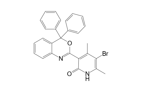 4,4-Diphenyl-2-(2,4-dimethyl-3-bromo-6-oxopyridin-5-yl)benzoxazine