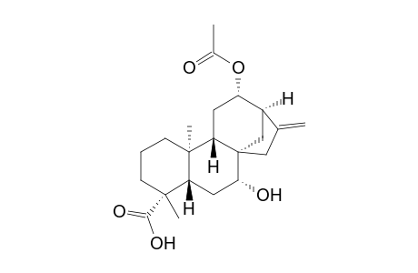 ent-12.beta.-Acetoxy-7.beta.-hydroxykaur-16-en-19-oic acid