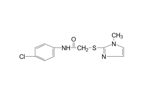 4'-chloro-2-[(1-methylimidazol-2-yl)thio]acetanilide