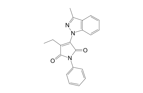 3-Ethyl-4-(3-methyl-1H-indazol-1-yl)-1-phenyl-1H-pyrrole- 2,5-dione