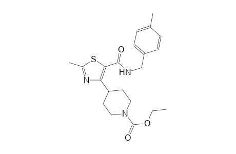 1-piperidinecarboxylic acid, 4-[2-methyl-5-[[[(4-methylphenyl)methyl]amino]carbonyl]-4-thiazolyl]-, ethyl ester