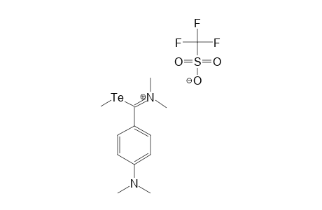 DIMETHYL-N-[1-METHYLTELLURENYL-1-(4-DIMETHYLAMINOPHENYL)-METHYLIDENE]-AMINIUM-TRIFLUOROMETHANESULFONATE