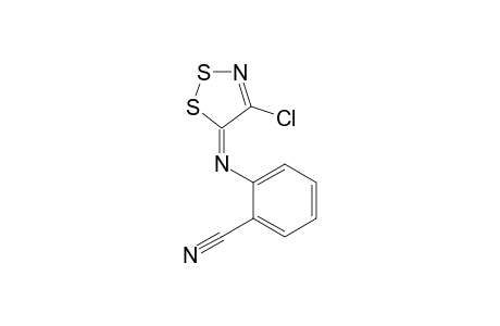 2-{[(5E)-4-chloro-5H-1,2,3-dithiazol-5-ylidene]amino}benzonitrile