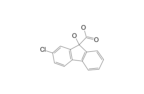 9H-Fluorene-9-carboxylic acid, 2-chloro-9-hydroxy-