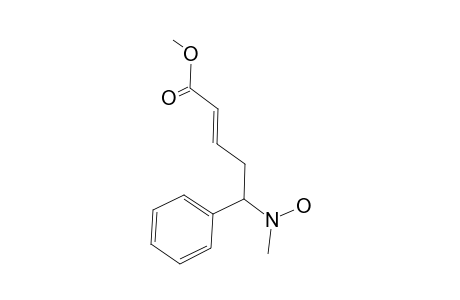 Methyl 5-phenyl-5-(N-methyl-N-hydroxy)aminopent-2-en-1-oate