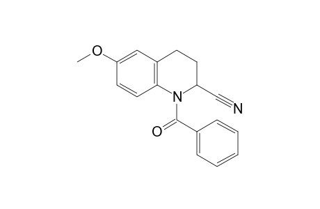 1-benzoyl-6-methoxy-1,2,3,4-tetrahdyroquinaldonitrile