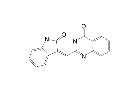 (Z)-2-((2'-OXOINDOLIN-3'-YLIDENE)-METHYL)-QUINAZOLIN-4-(3-H)-ONE;SCHIZOCOMMUNIN;SYNTHETIC