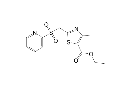 4-methyl-2-{[(2-pyridyl)sulfonyl]methyl}-5-thiazolecarboxylic acid, ethyl ester