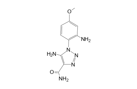 5-amino-1-(2-amino-4-methoxy-phenyl)triazole-4-carboxamide
