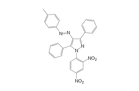 1-(2,4-DINITROPHENYL)-3,5-DIPHENYL-4-(p-TOLYLAZO)PYRAZOLE