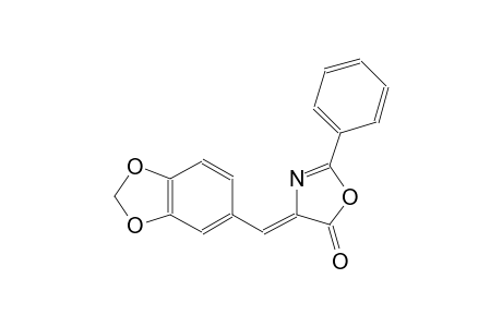 (4Z)-4-(1,3-benzodioxol-5-ylmethylene)-2-phenyl-1,3-oxazol-5(4H)-one