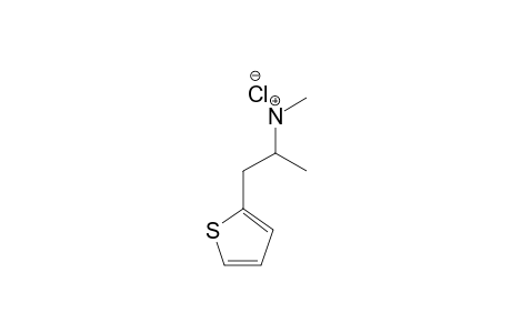 METHIOPROPAMINE-HYDROCHLORIDE;1-(THIOPHEN-2-YL)-2-METHYLAMINOPROPANE-HYDROCHLORIDE