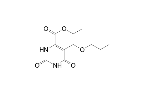 2,6-dioxo-5-(propoxymethyl)-1,2,3,6-tetrahydro-4-pyrimidine carboxylic acid, ethyl ester