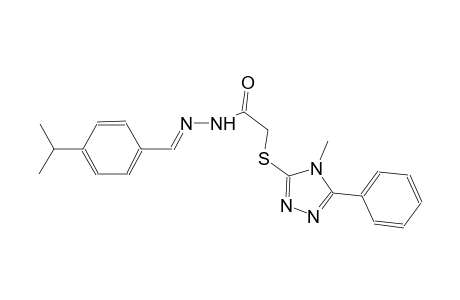 N'-[(E)-(4-isopropylphenyl)methylidene]-2-[(4-methyl-5-phenyl-4H-1,2,4-triazol-3-yl)sulfanyl]acetohydrazide