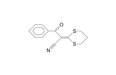 2-(1,3-dithian-2-ylidene)-3-keto-3-phenyl-propionitrile
