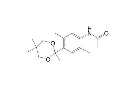 4'-(2,5,5-trimethyl-m-dioxan-2-yl)-2',5'-acetoxylidide