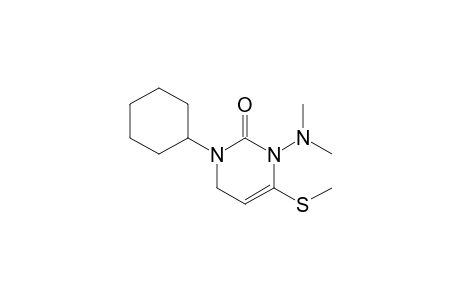 1-Cyclohexyl-3-dimethylamino-4-(methylsulfanyl)pyrimidine-2(1H)-one