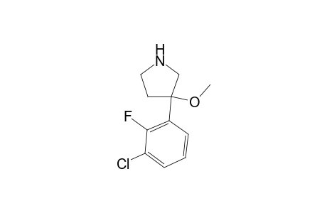 (-)-3-(3-chloro-2-fluorophenyl)-3-methoxypyrrolidine