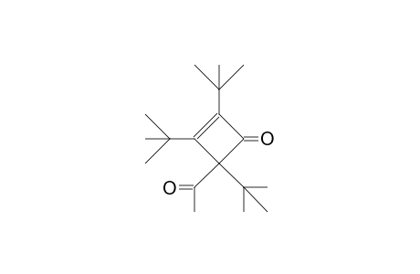 4-Acetyl-2,3,4-tri-tert-butyl-cyclobutenone